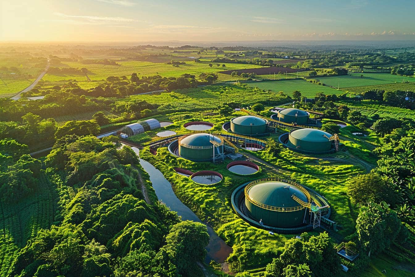 Déchets convertis en énergie par des technologies écologiques  
Technologies écologiques transformant les déchets en énergie