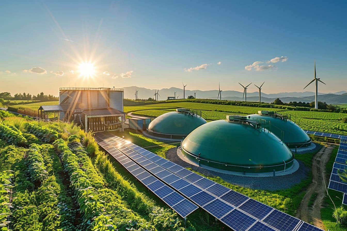Énergie renouvelable générée à partir de déchets  
Source de biogaz avec ses atouts et limites principales